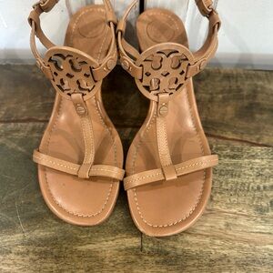 Tory Burch Tan Leather Wedges worn a few times.